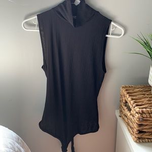 Free people turtleneck black bodysuit